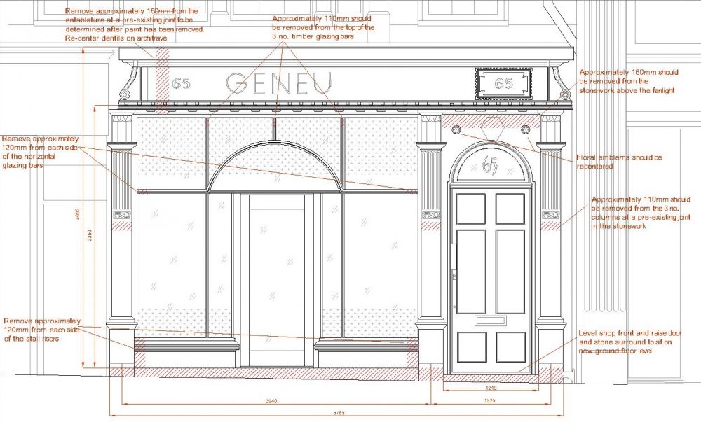 Storefront relocation plans