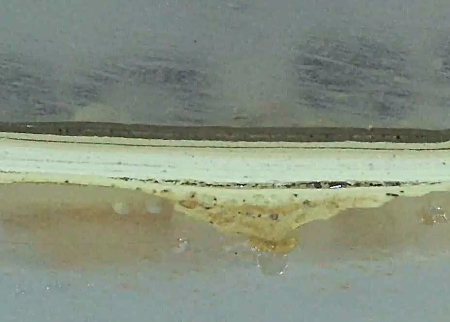 Paint cross-section analysis of a building