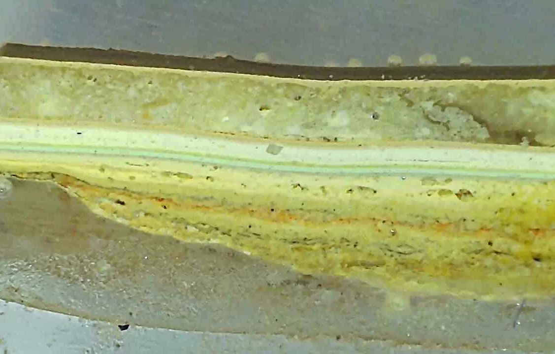 Paint cross-section analysis
