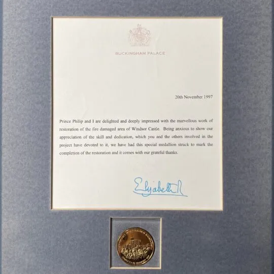 Buckingham Palace gratitude